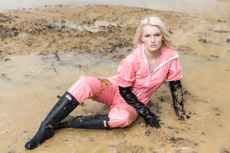 Boots in Waders in Mud