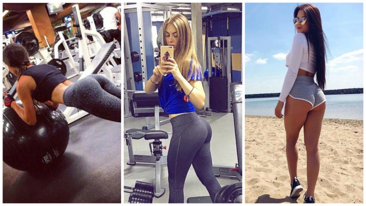 Ягодицы девушек до и после спорта