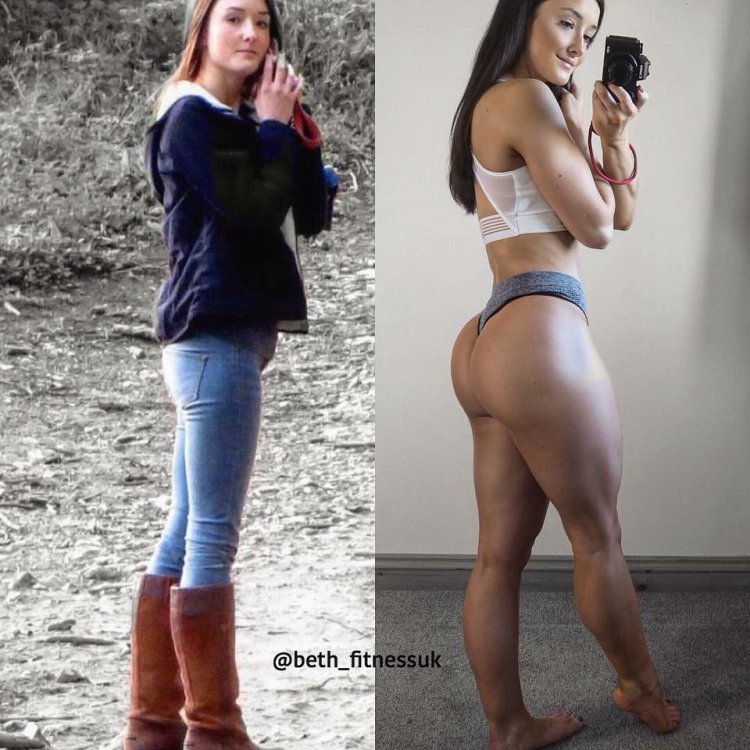 Накаченные ноги до и после