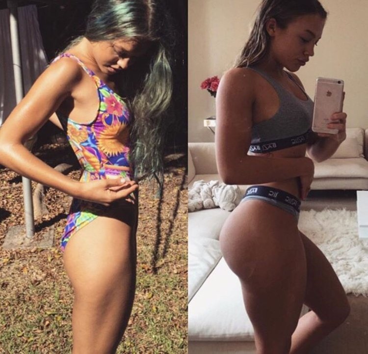 Кэти Элис Генри наприседала