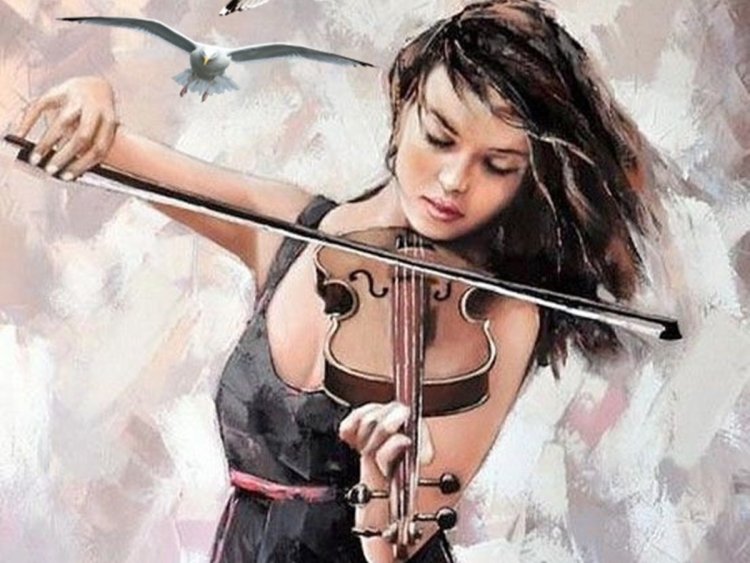 Художник гунин александр девушка со скрипкой