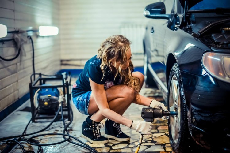 Фотосессия на шиномонтажке