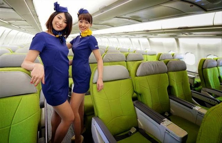 Бортпроводницы авиакомпании победа