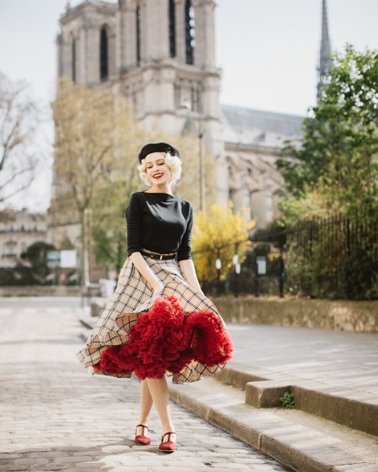 Мода Парижа Франции стиль Парижский Шик