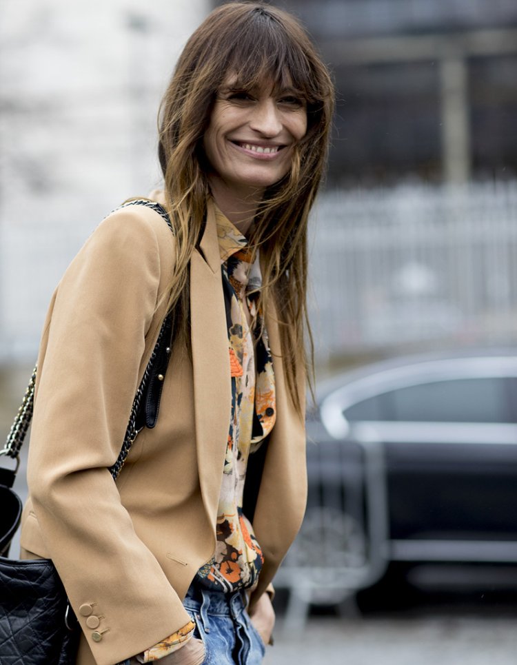 Каролин де Мегрэ с короткой стрижкой