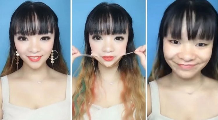 Макияж азиатских девушек до и после