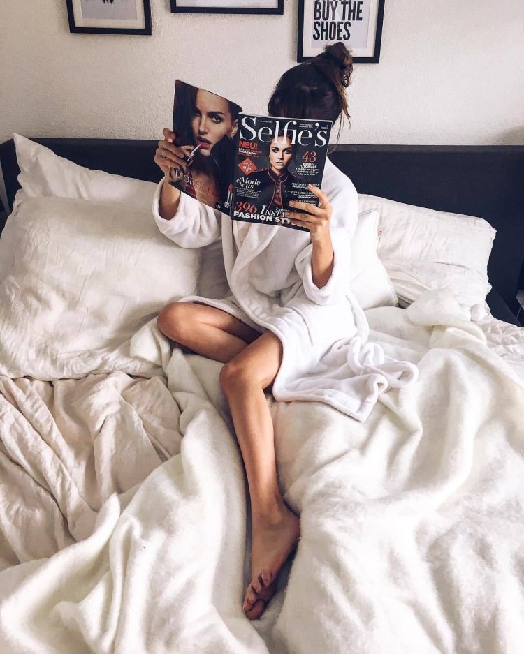 Фотосессия в постели