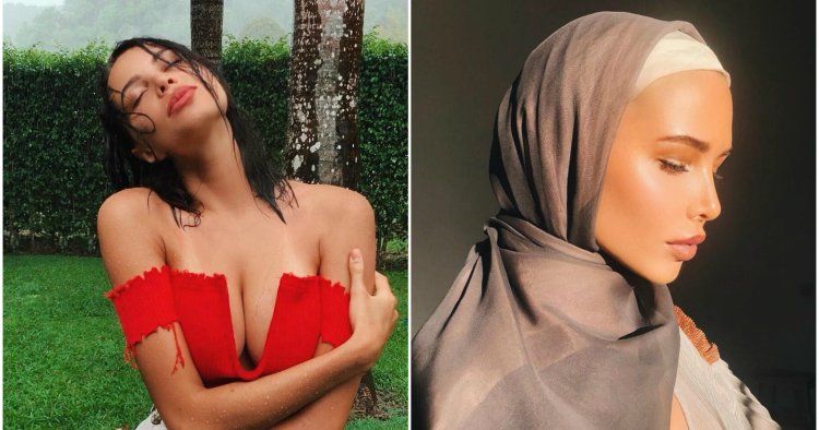 Анастасия Решетова в хиджабе