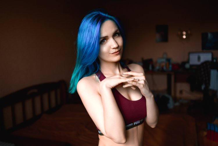 Nekane Sweet синие волосы