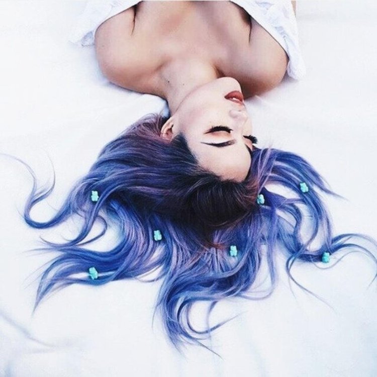 Голубая Эстетика девушка