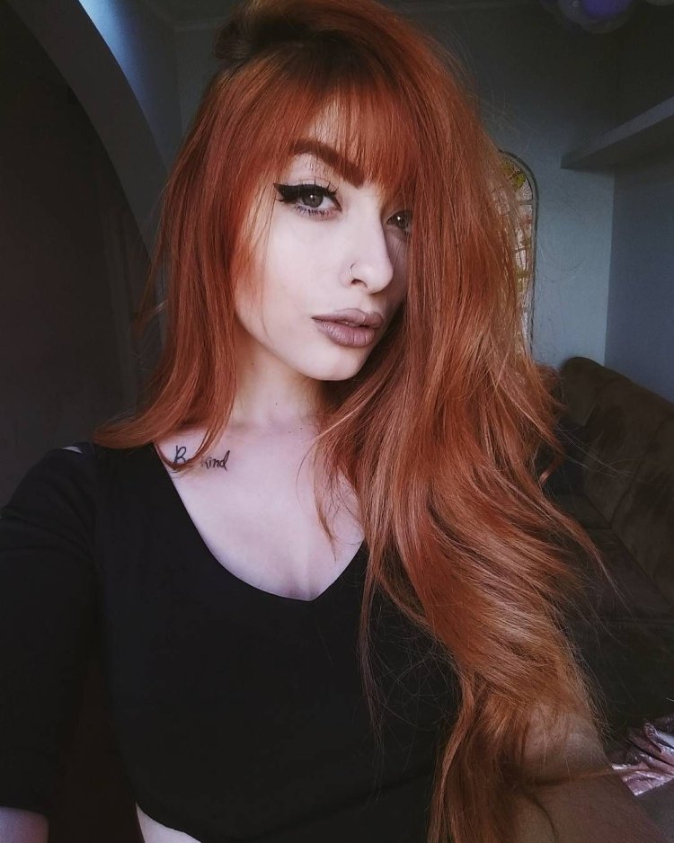 Рыжие с челкой