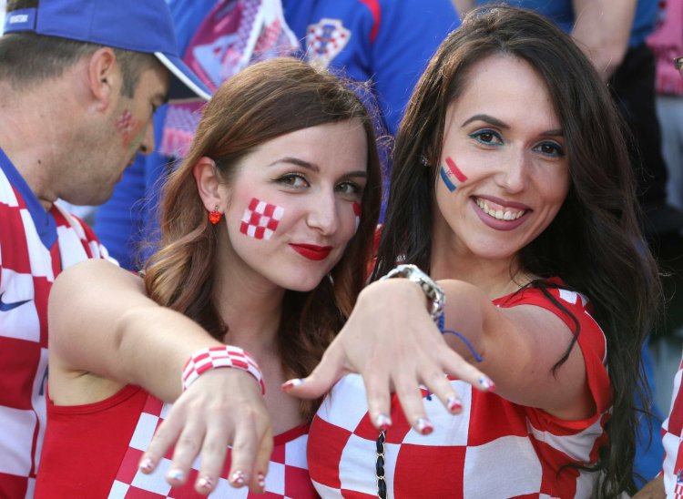 Хорватская болельщица