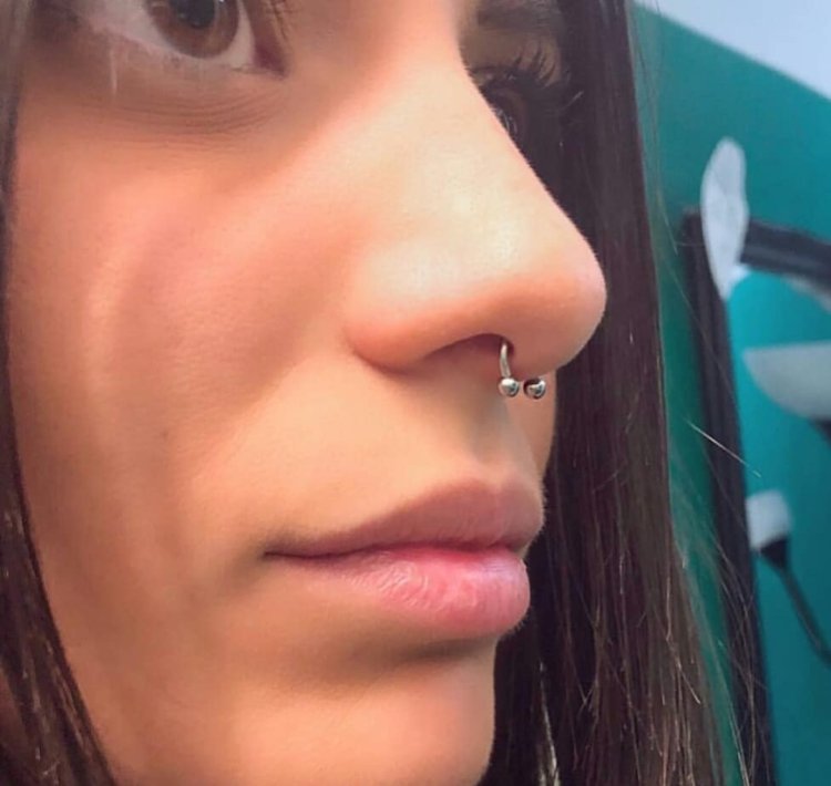 Пирсинг носа 2022 модный