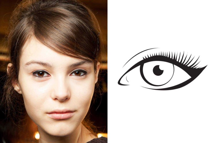 Стрелки для миндалевидных глаз