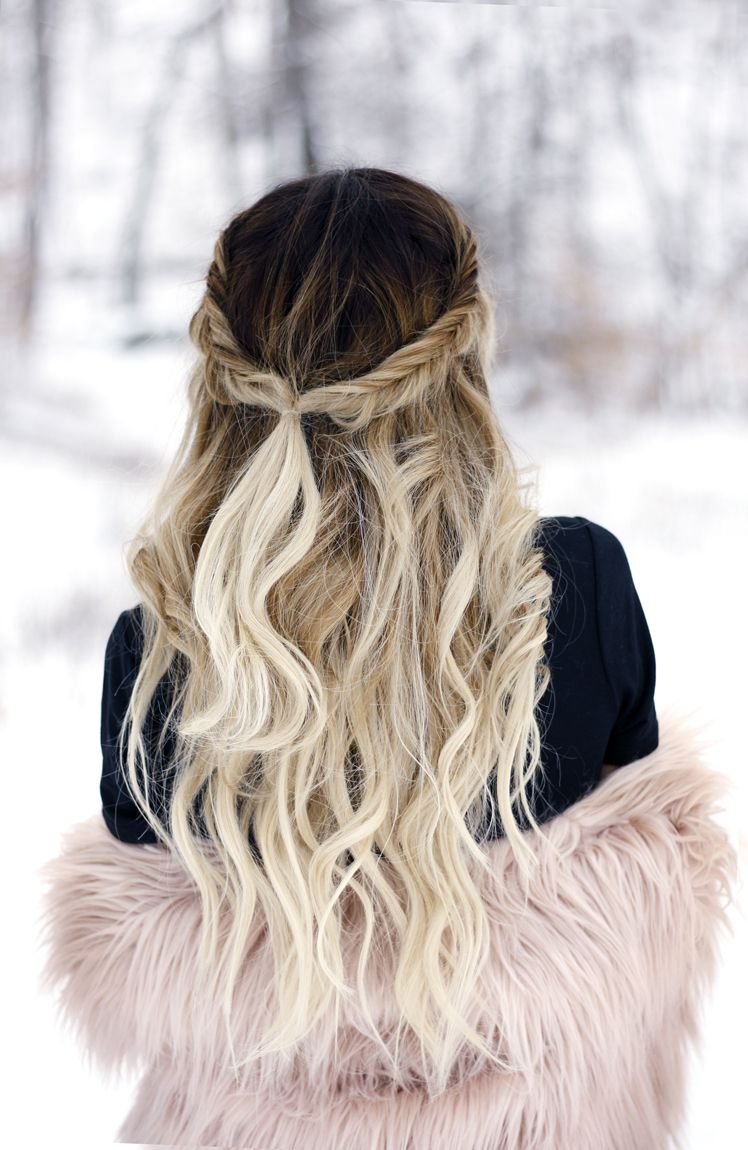 Красивые волосы зимой