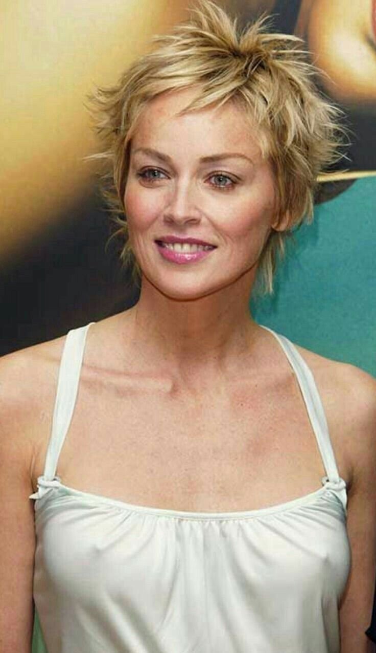 Стрижка Шерон Стоун Пикси