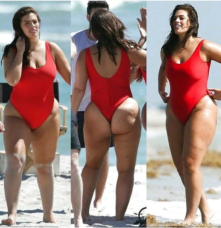 Модель плюс-сайз Эшли Грэм без фотошопа