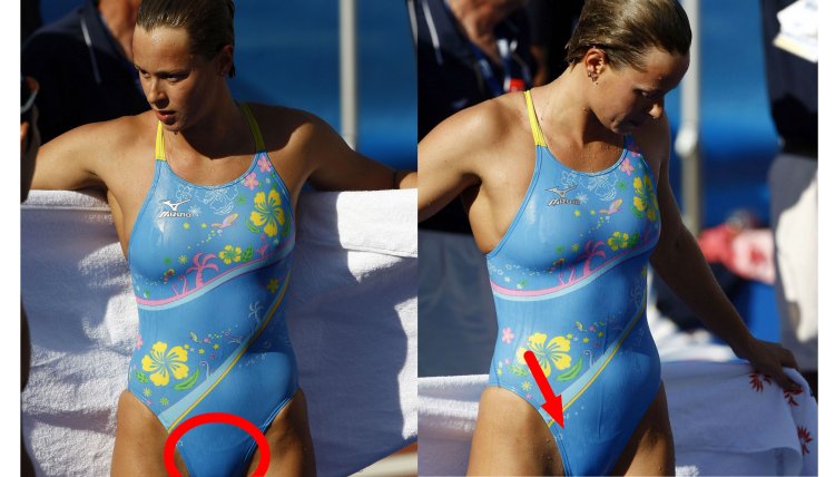 Соскочил купальник