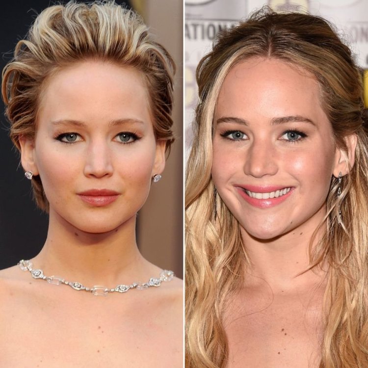 Ромбовидное лицо Дженнифер Лоуренс