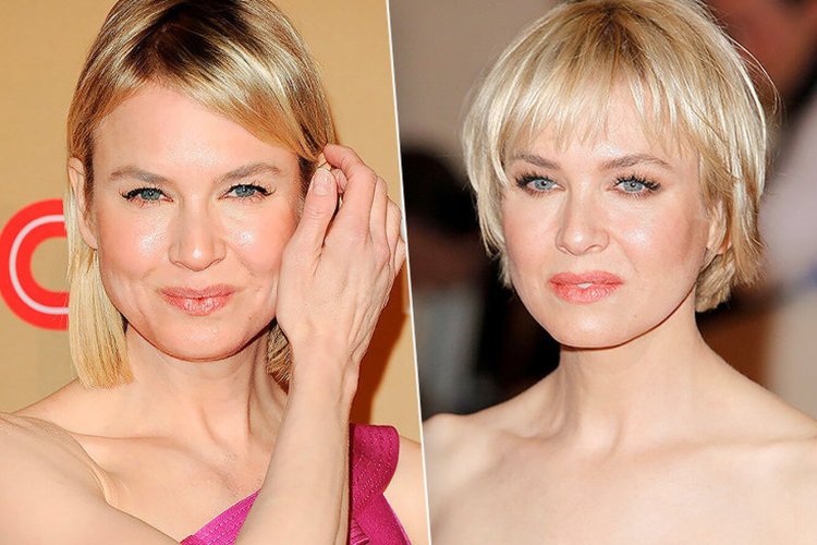 Рене Зеллвегер с короткой стрижкой