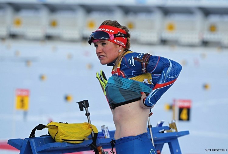 Цукалова биатлонистка