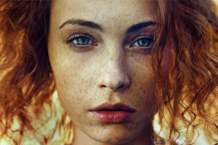 Эмма Стоун веснушки