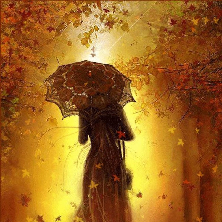 Осень женщина