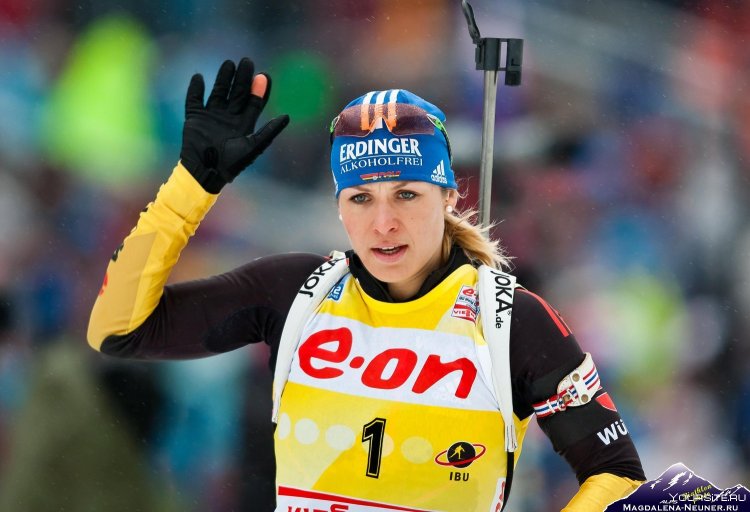 Немецкая биатлонистка магдалена