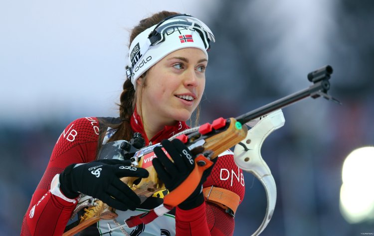 Норвежская биатлонистка Солемдаль