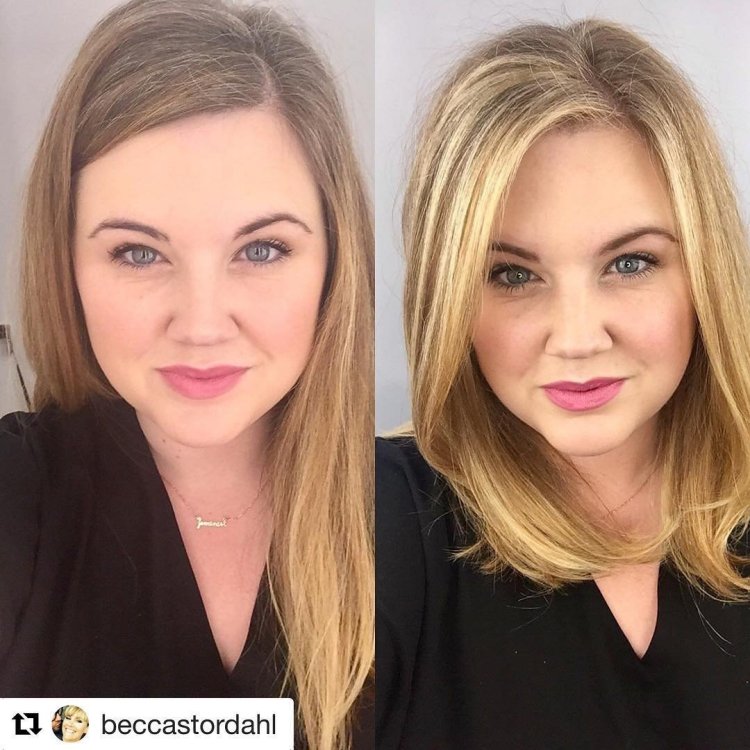 Стильные стрижки до и после