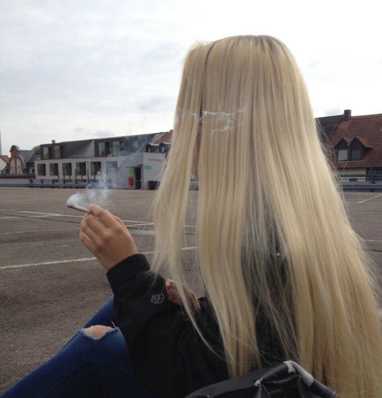 Длинный блонд Эстетика