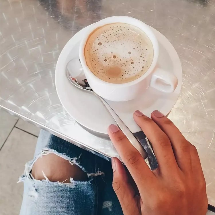 Кружка кофе селфи