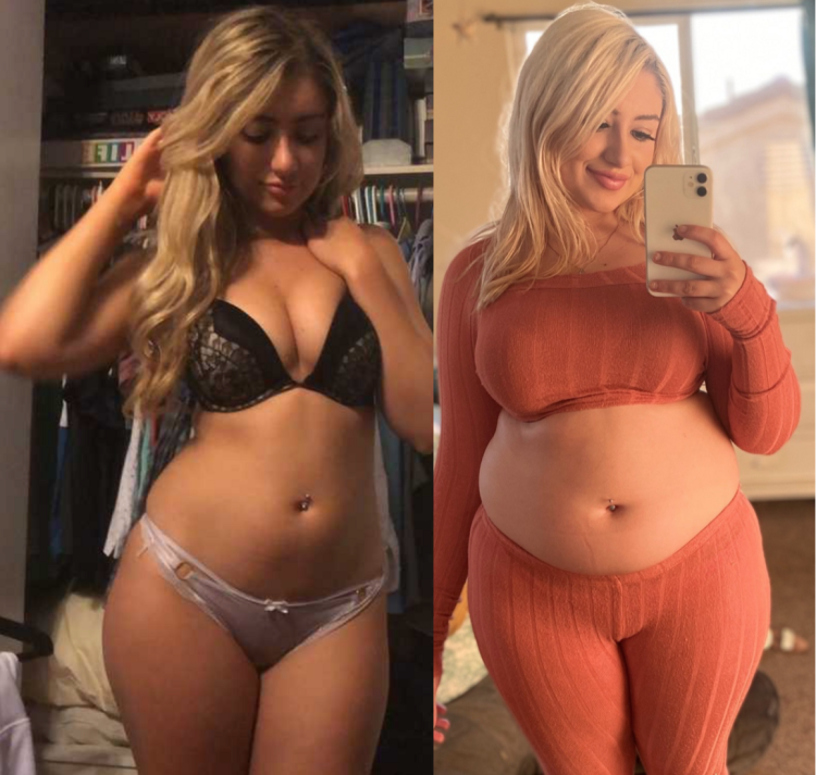 Старая толстая блондинка