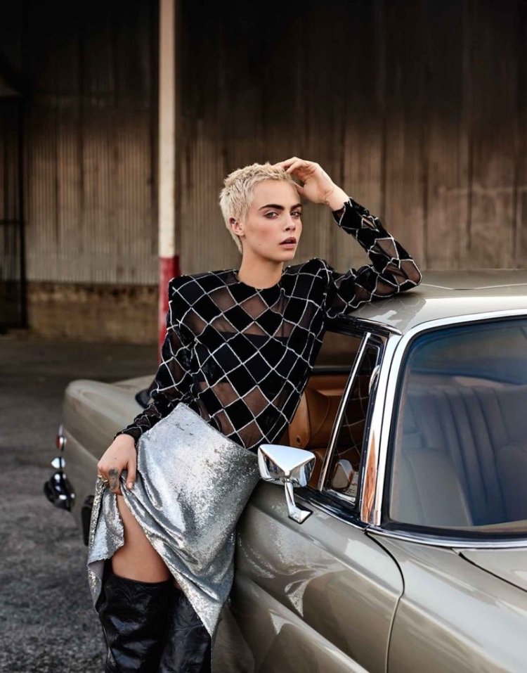 Кара Делевинь Fashion editorial