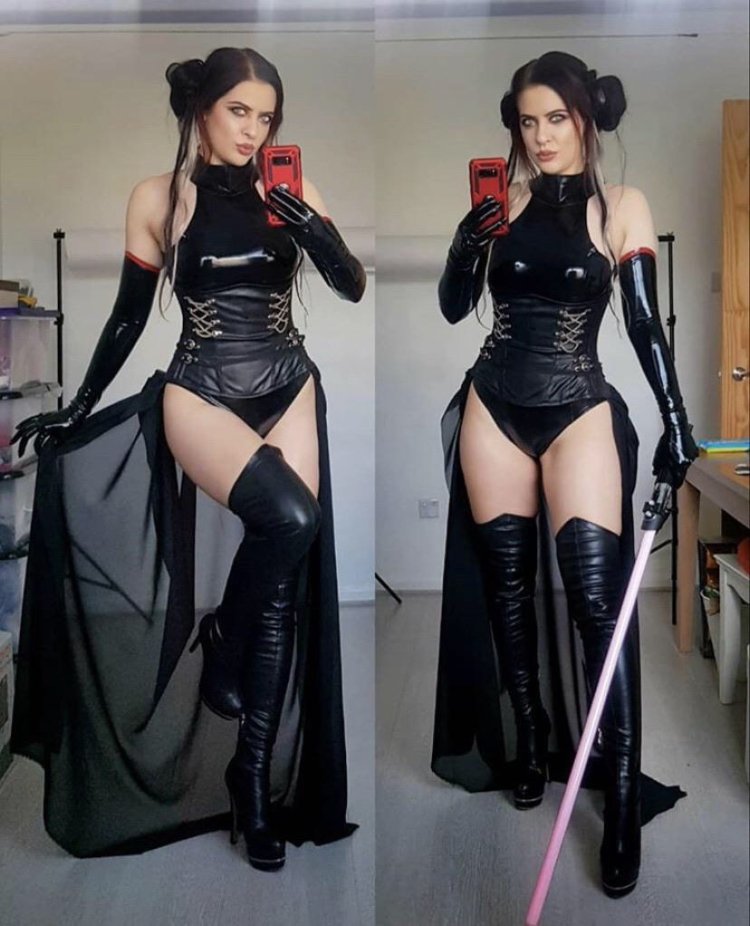 Косплей девушки Star Wars ситх
