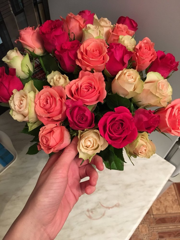 Букет в руках