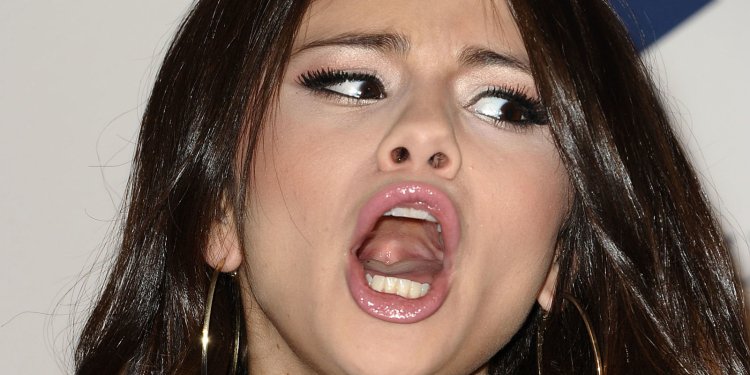 Селена Гомес open mouth