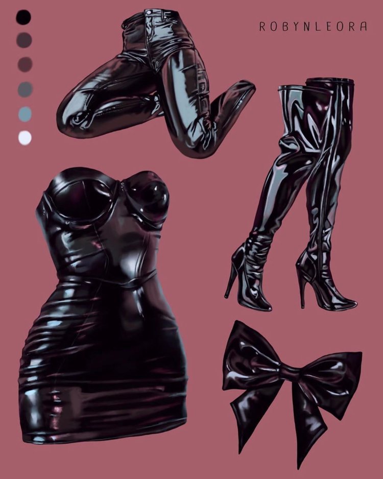 Латексная одежда туториал