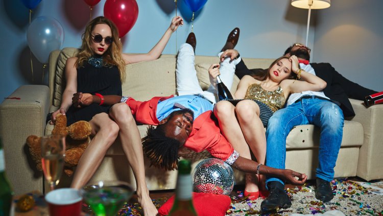 После новогодней вечеринки