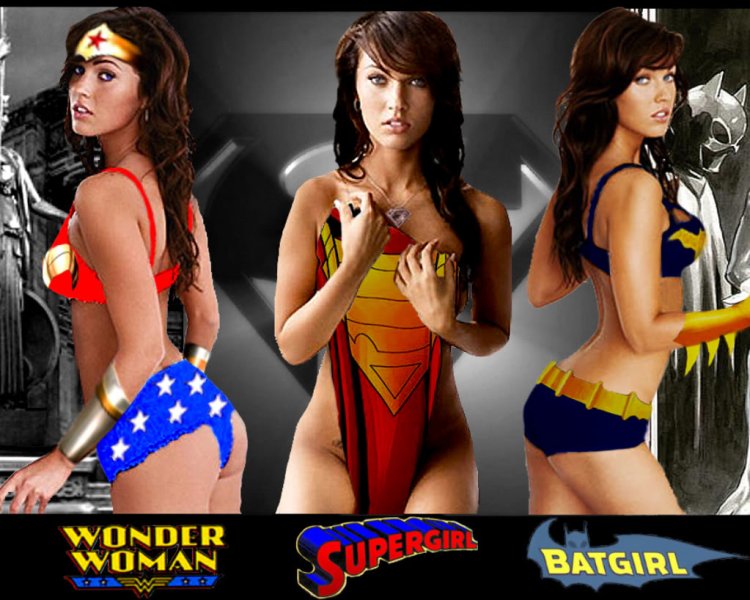 Меган Фокс горячие в костюме Супермена