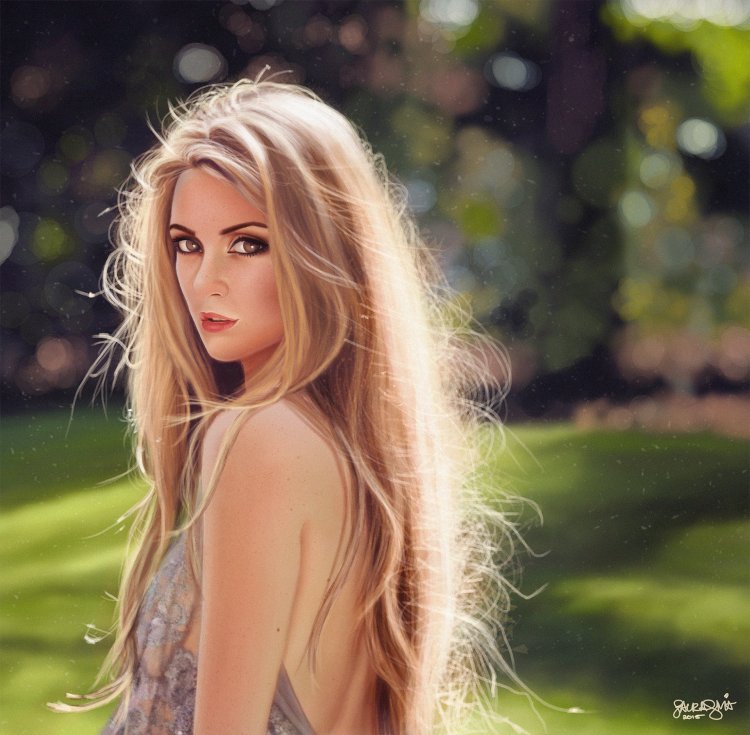 Красивые девушки блондинки с длинными волосами