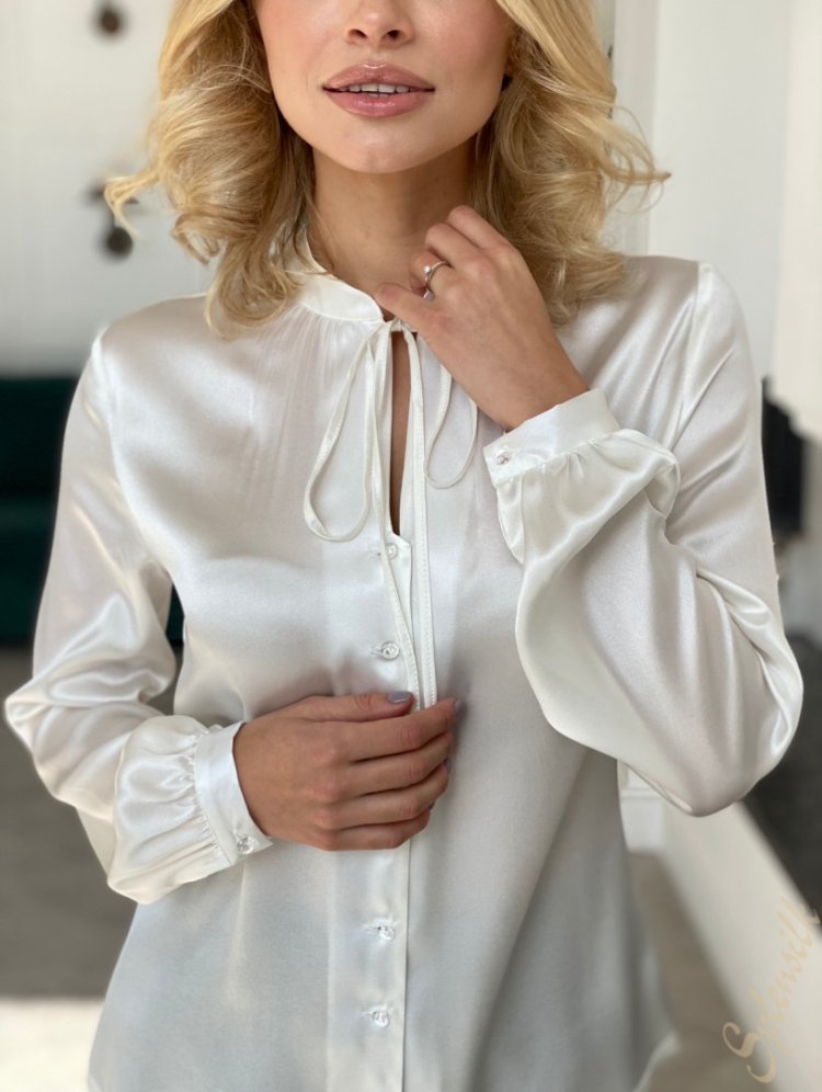 Шикарная шелковая блузка