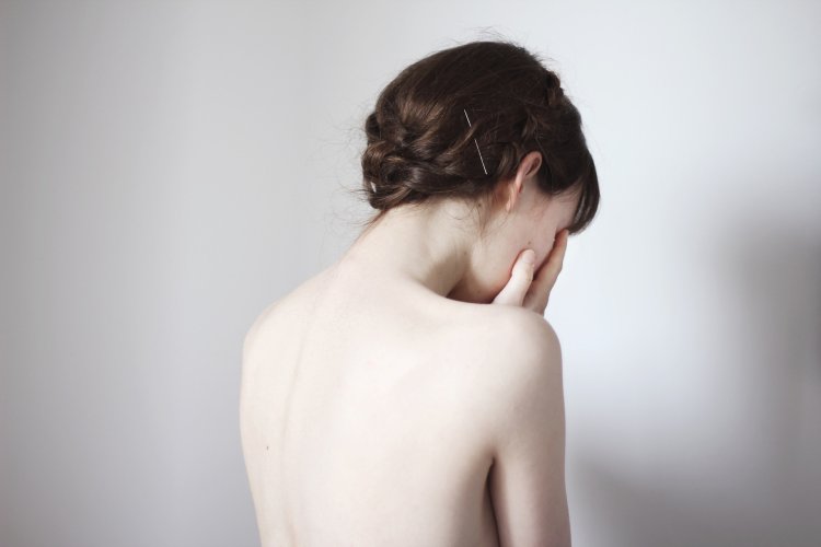 Девушка Эстетика тело сзади