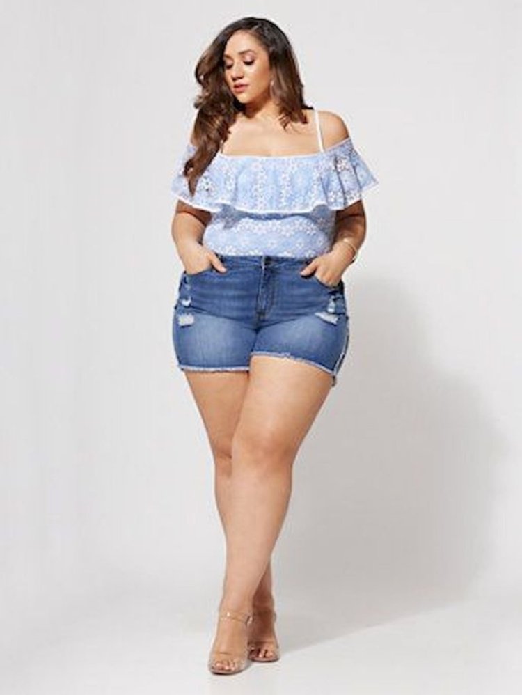 Красивые шорты на полненьких