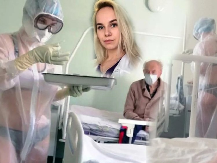 Тульская медсестра в защитном костюме