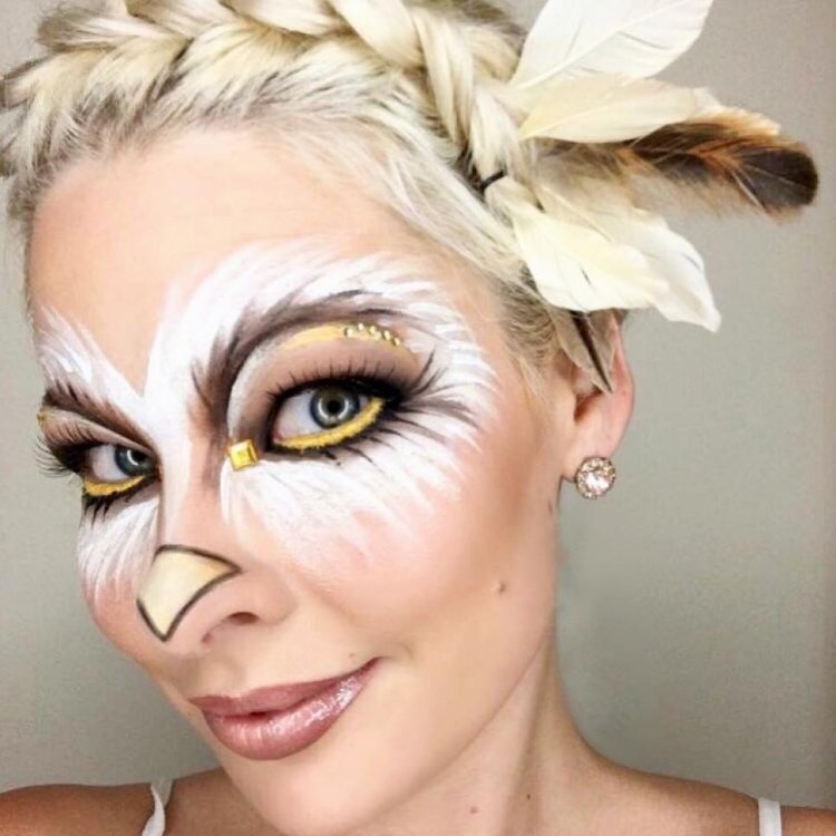 Макияж птица