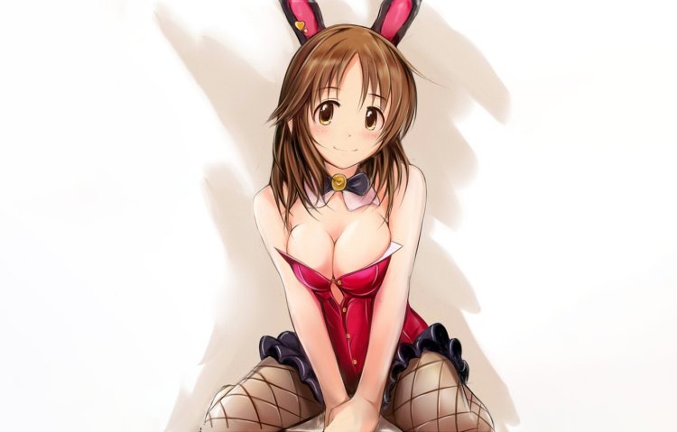 Black anime sexy Bunny girl Wallpaper
