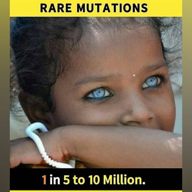 Племя в Африке с голубыми глазами