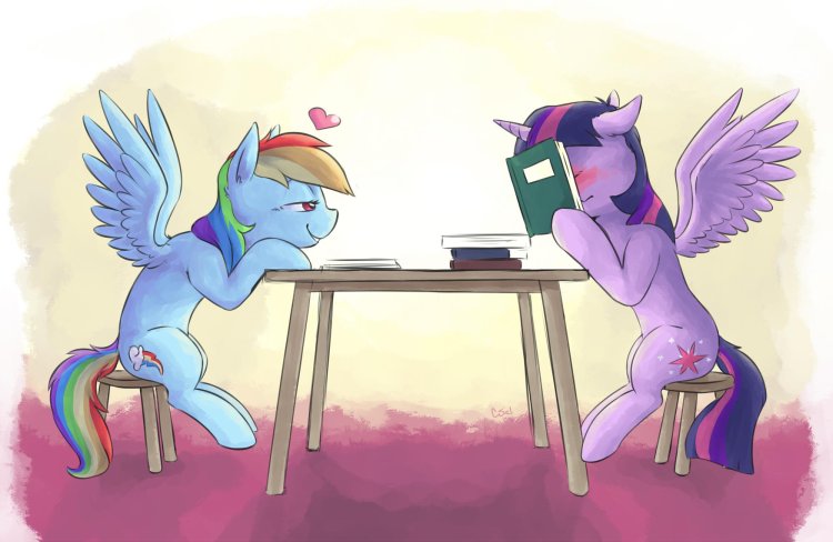 Пони поцелуй МЛП арт