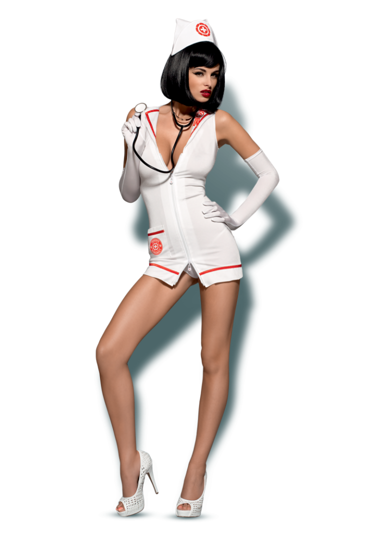 Костюм медсестрички s-m белый